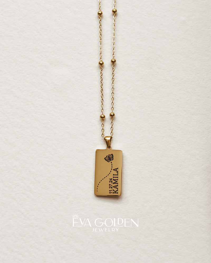 Vertical Pendant Necklace