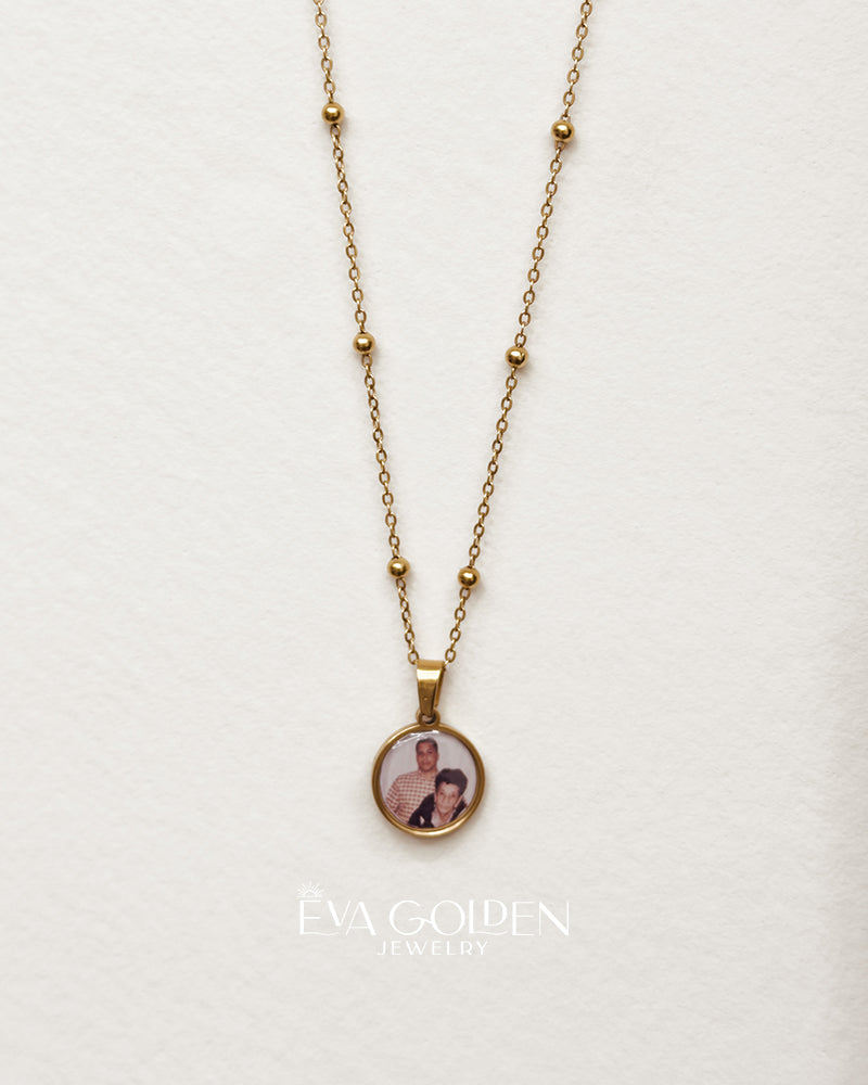 Round Photo Necklace